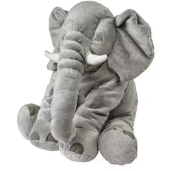 40-60cm Soft Grey Elephant Plush Big Elephant Toys Stuffed Animals Plush Toys Baby Plush Pillow Infant Toys Cute Kids Toy Gift