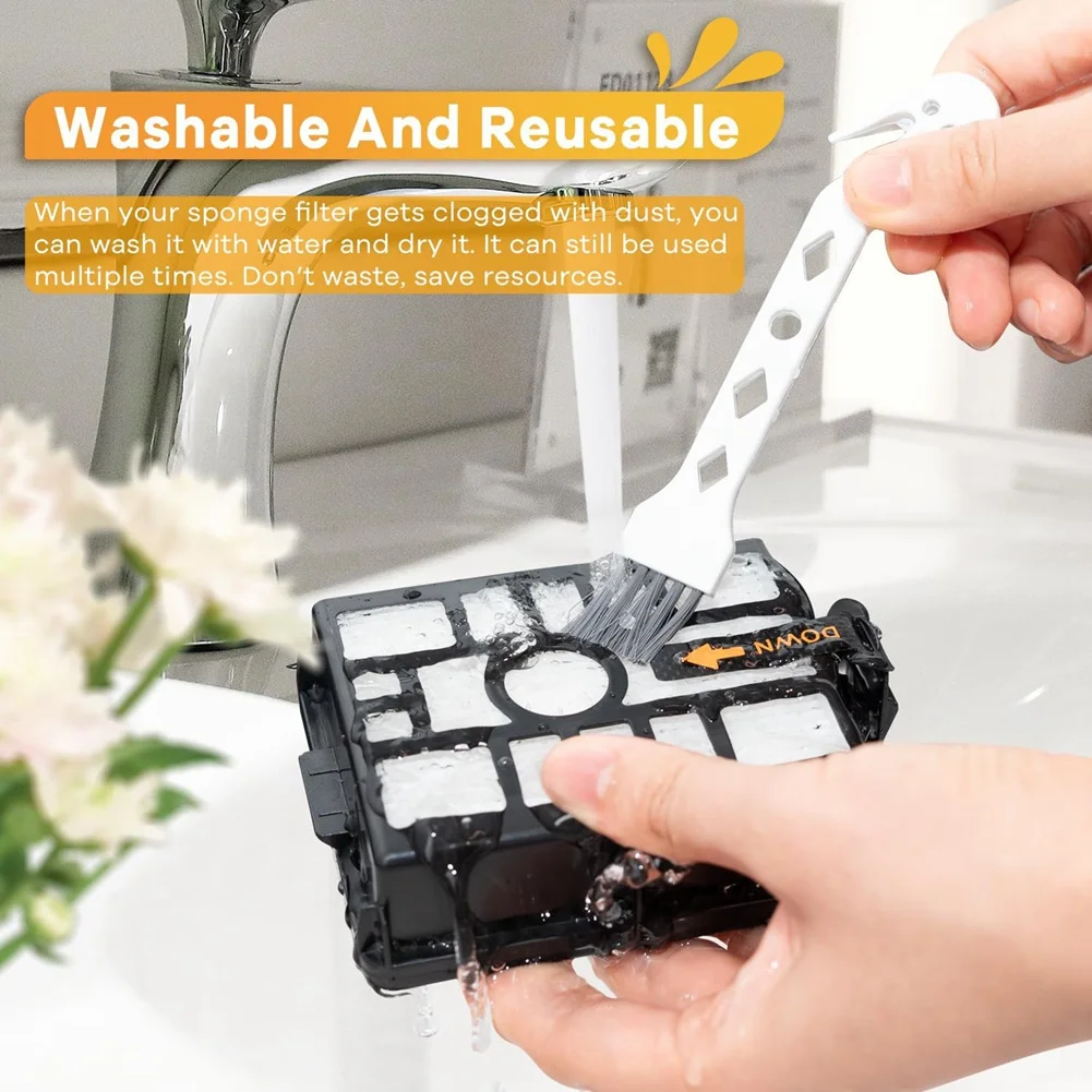 

2Pack IW3511 HEPA Filters & 2Pack Pre-Motor Filters Replacement For Shark Detect Pro Cordless Vacuum Cleaner IW1111-AA26