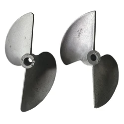 1PCS Shaft Hole 5/6.35mm Diameter 78mm Semi-immermsion Paddle 478 2-Blade Aluminum Alloy Propeller for RC Boat SpartsParts