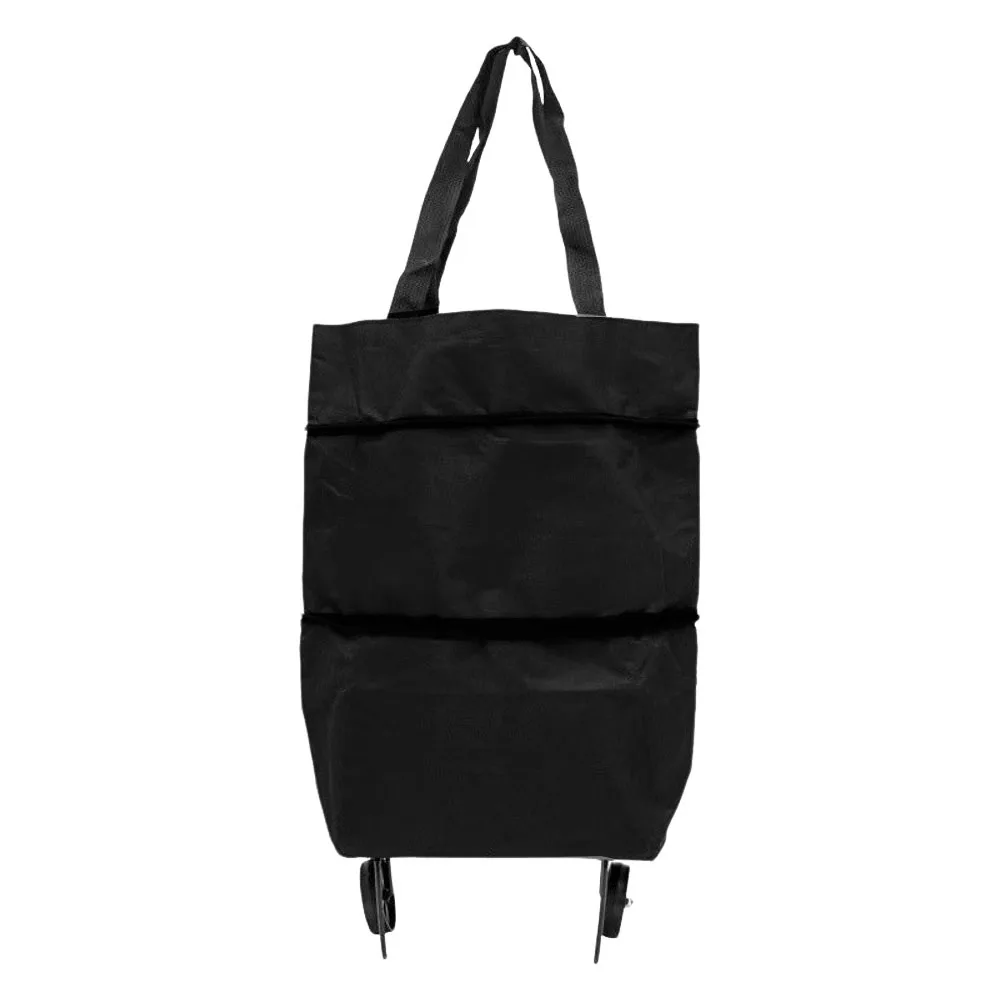 New Foldable Shopping Trolley Portable Handheld Carrying Shopping Bag Wheeled Portable Pull Cart Home Use