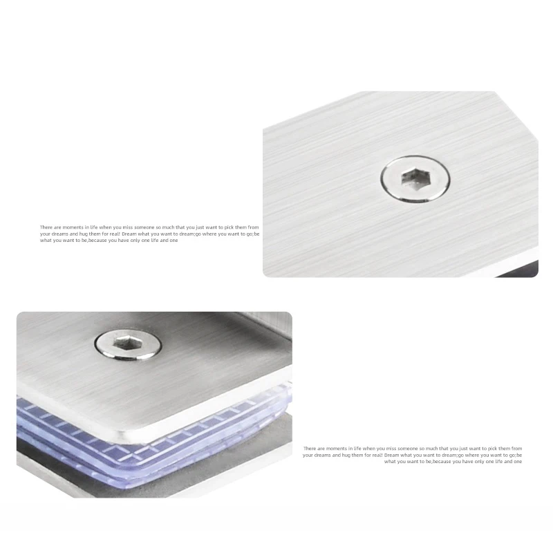 SS304 Bathroom Glass Connection Clip Fixed Angle Shower Room Partition Accessories Code Fixed Partition Clip for Bathroom