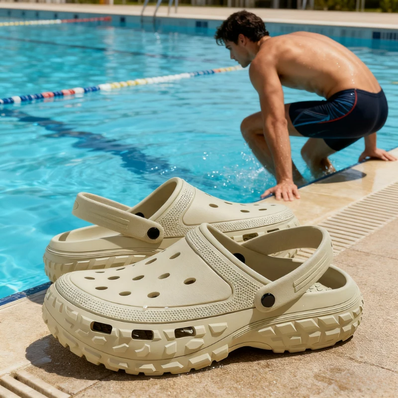 

‌ Ортопедические сандалии из ЭВА для мужчин — нескользящая толстая подошва с поддержкой свода стопы, снимает боль в ногах при длительных часов не сжимает ноги