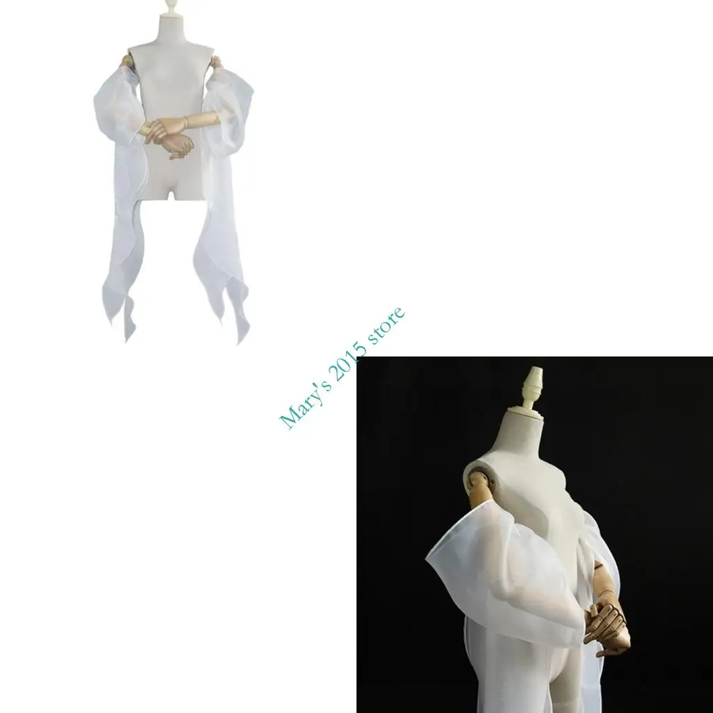 

E15F Detachable Arm Sleeves Ribbon Arm Covers For Formal Dresses And Evening Gowns