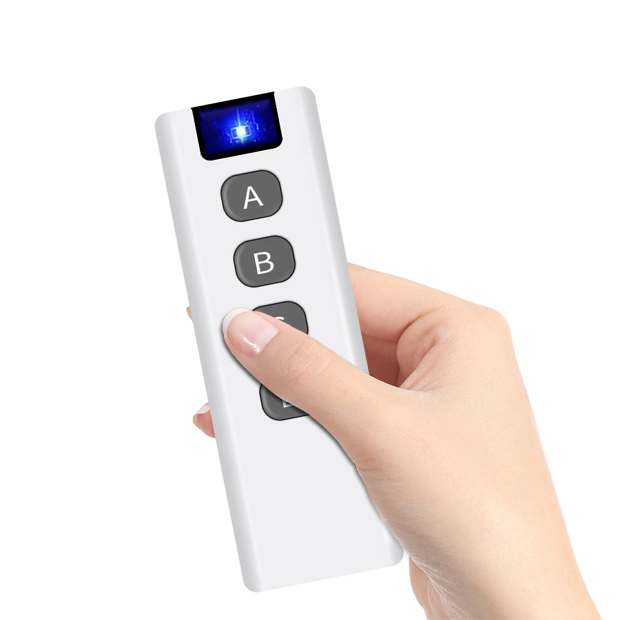 433Mhz Transmitter Remote Control Universal Wireless 4 Buttons Learning Code For Light Switch Gadgets Gate Garage Door Opener