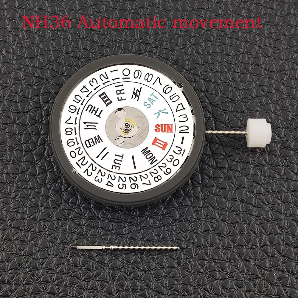 

High precision Chinese made NH36 mechanical movement double calendar Japanese NH36 movement replacement parts