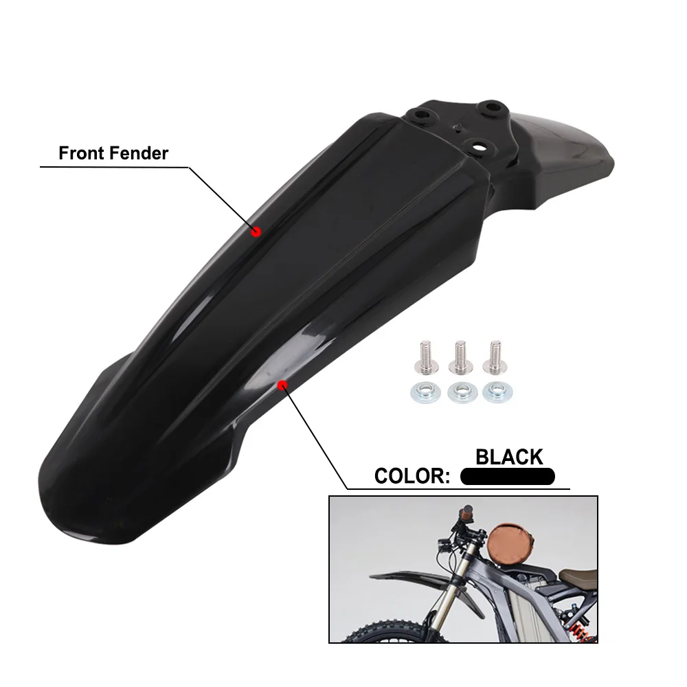 Electric Dirt Bike Front Mudguards Fender Cover Protector For Sur-Ron Surron Lightbee S/X Off-Road Motorcycle Ebike Parts - view 3