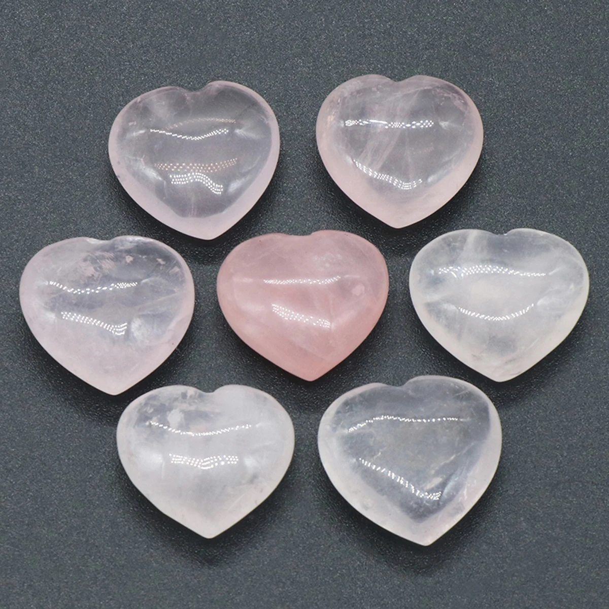 Amor coração ornamento de pedra natural 15mm 20mm cristal guardião gem cura energia contas fengshui decorações para casa 5 peças