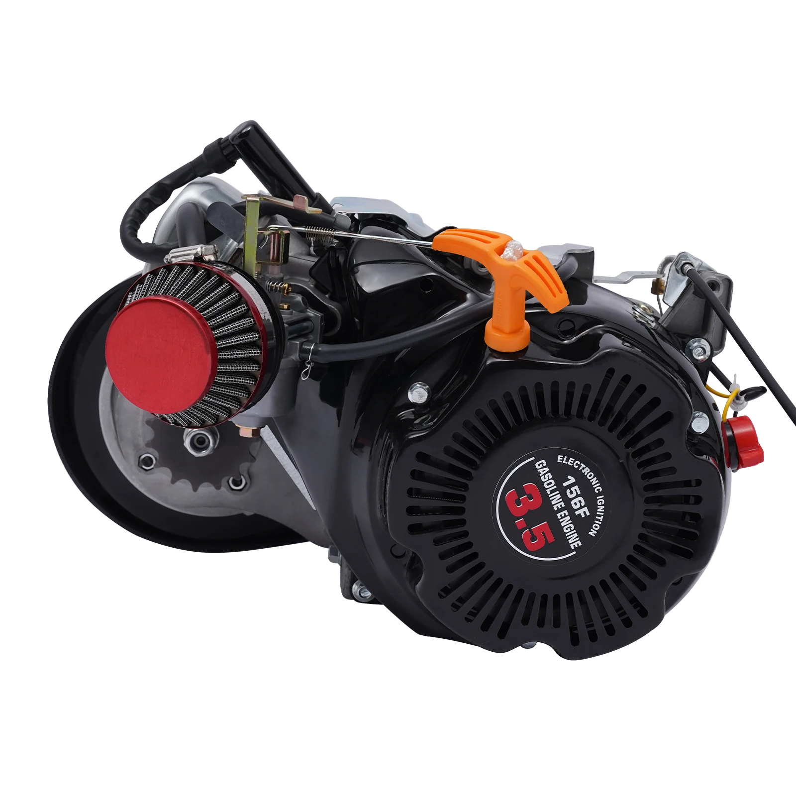 3.5HP 100CC Single Cylinder 4-Stroke Gasoline Engine Kit With Bearing Capacity Of 440 Pounds