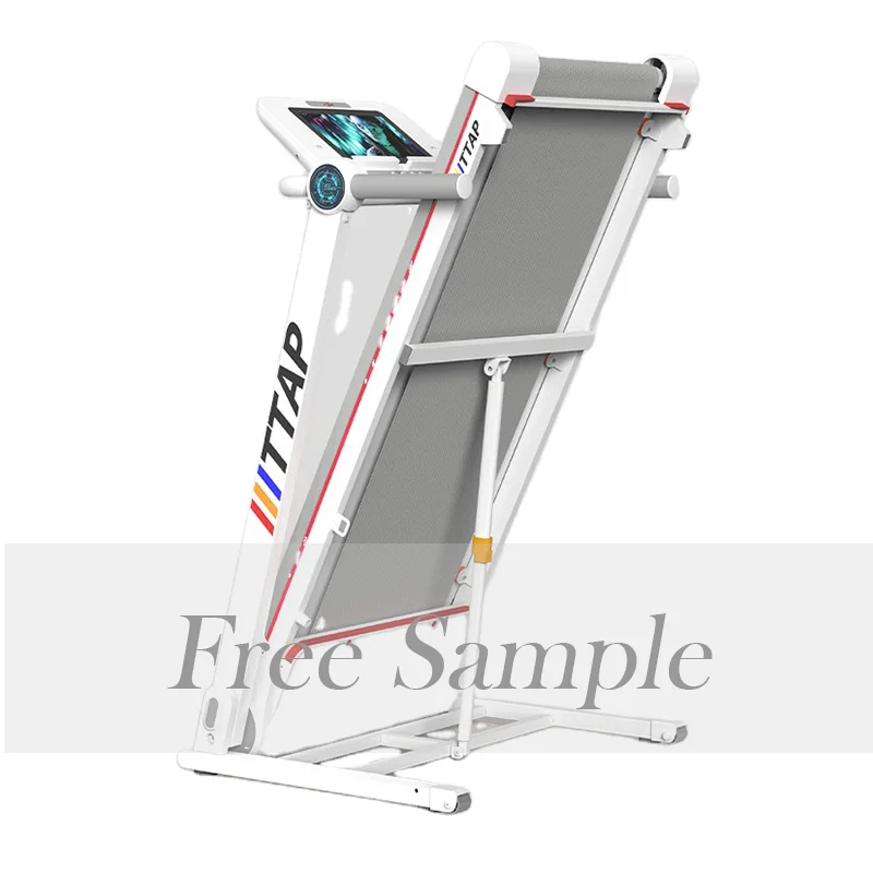 

Free Sample Foldable Treadmill Multifunctional Mute Outdoor Fitness Equipment Electric Treadmill with Smart Light Screen