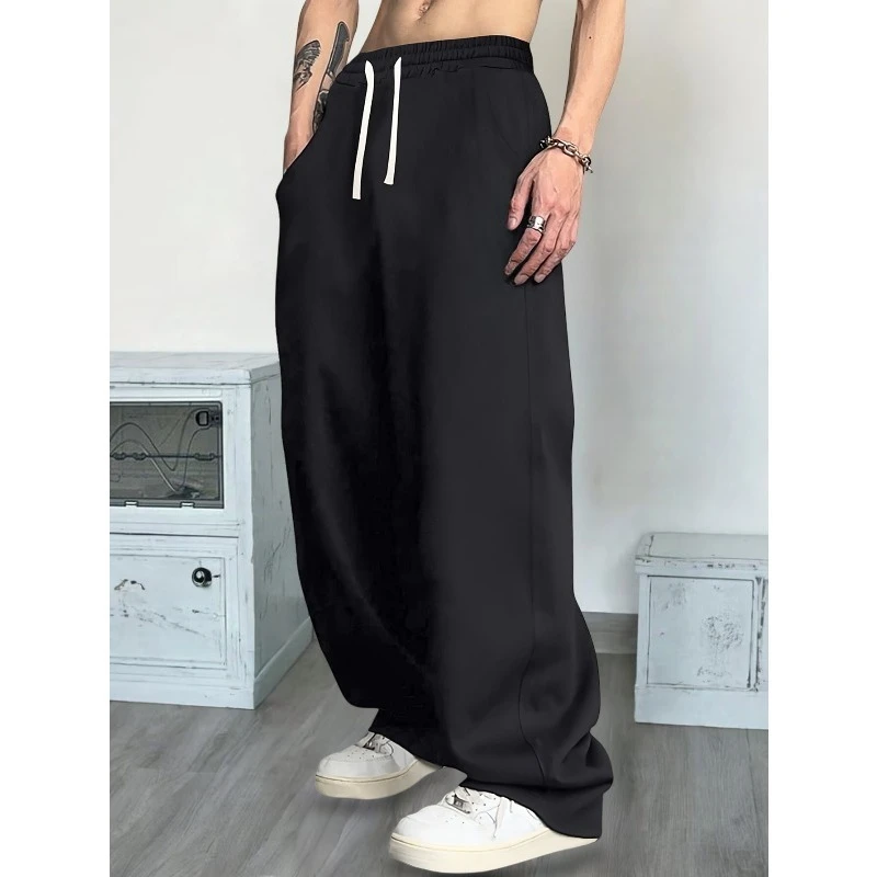 

Американские уличные мужские бежевые свободные спортивные штаны на осень и зиму, новые повседневные спортивные штаны унисекс для мужчин и женщин