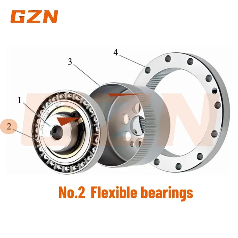 1PCS Robots Flexible Ball bearings F14 F17 F20 F25 F32 F40 F50 3E904KAT 3E905 806 812 815 818KAT2 Harmonic Reducer Bearing