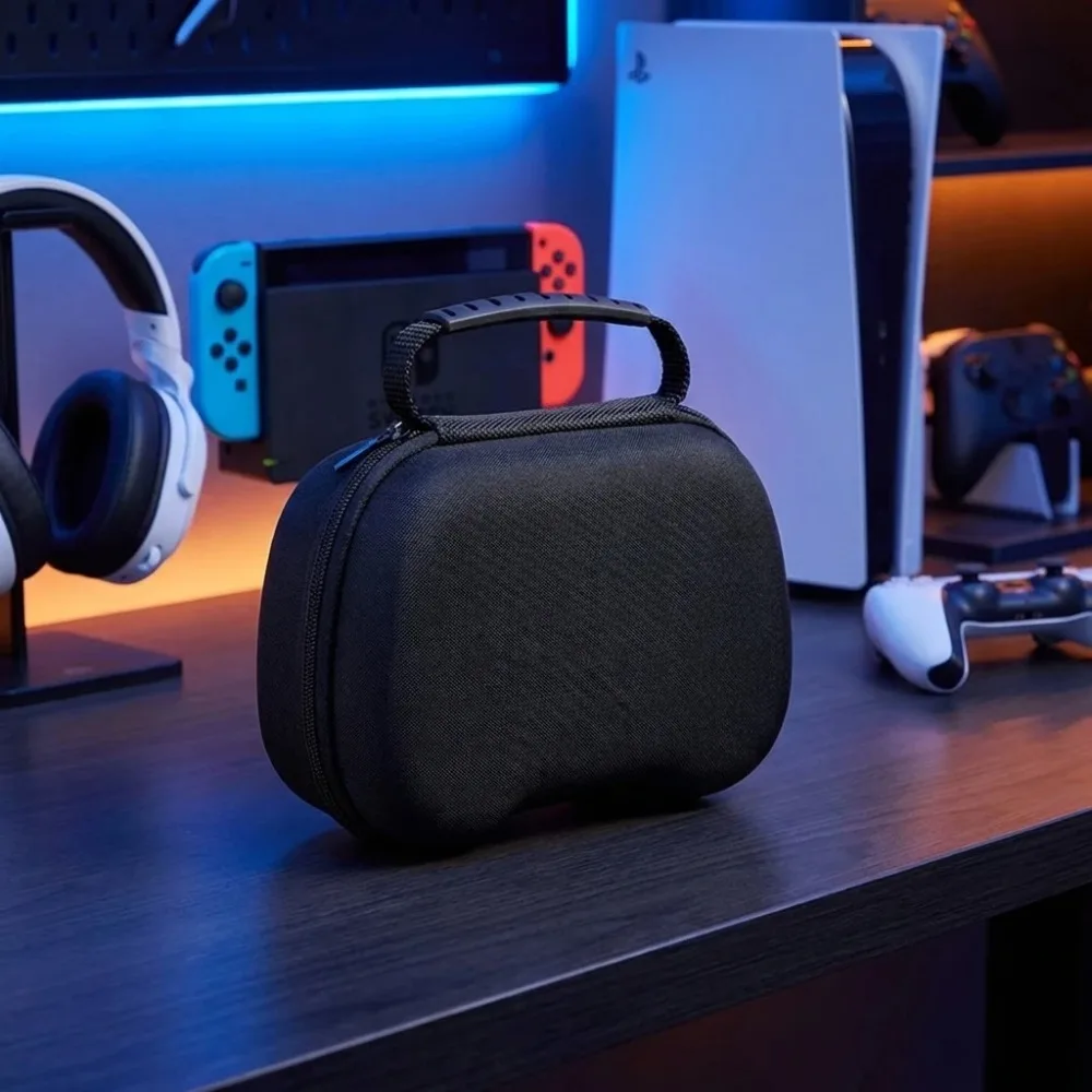 Hard Shell Eva Game Controller Storage Bag Shockproof Anti Drop Portable Handbag Compatible with Switch Pro PS5 Dustproof