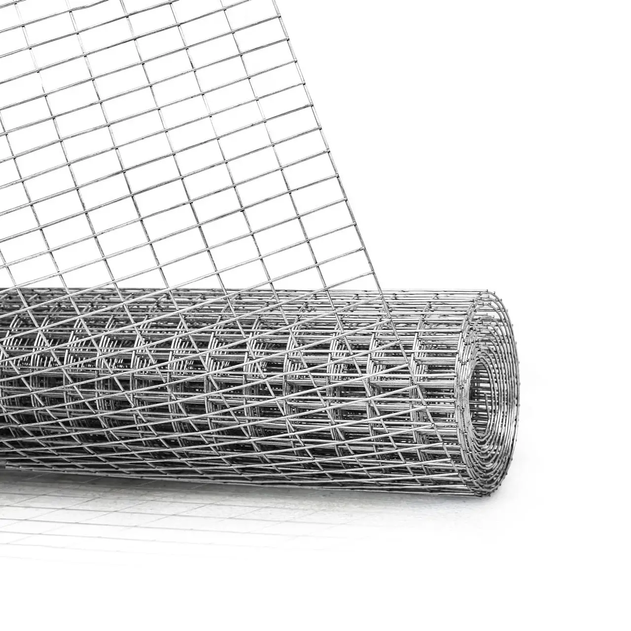 Galvanized Welded Wire Fence 16 Gauge, 1x1/2 Inch Mesh Hardware Cloth for Garden Animal Enclosure Poultry