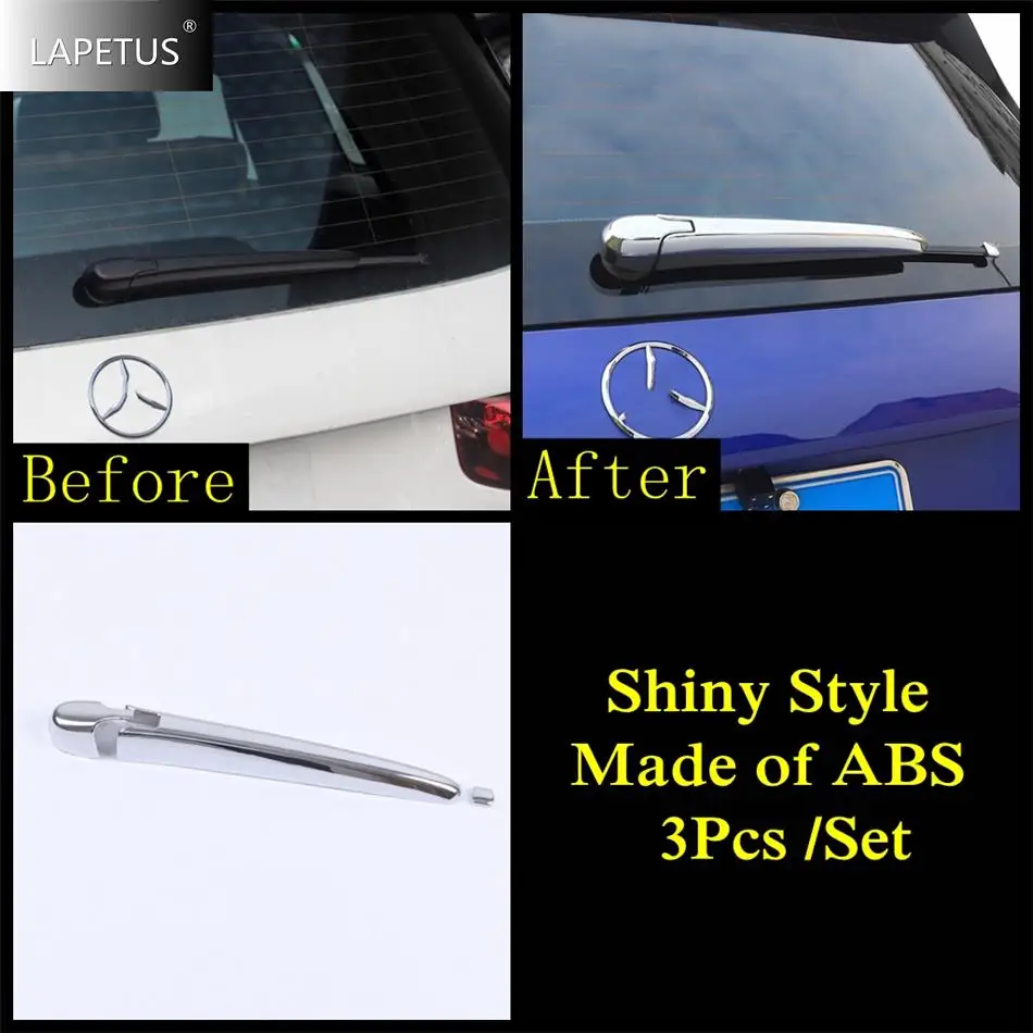 Chrome Auto Rear Tail Window Rain Wiper Arm Cover Trim Accessories For Mercedes Benz B GLB GLA Class W247 X247 H247 2020 - 2024