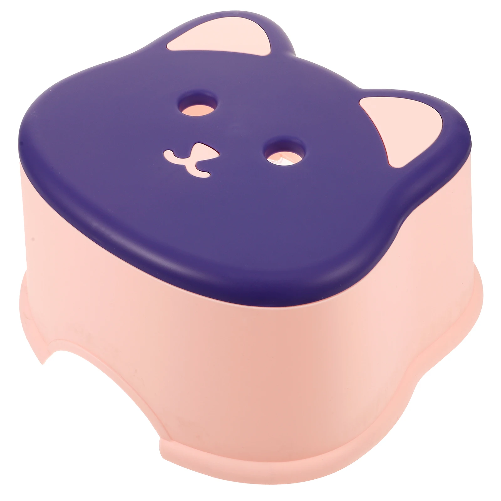 

Children Stool Step Stool for Kids Small Plastic PP Non Slip Deep Purple Pink Durable Easy Clean Kids Kitchen Helper Home Use