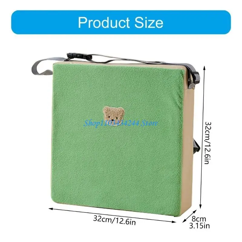 وسادة داعمة للأطفال مناسبة للسفر وكراسي طعام للأطفال وسادة لتعزيز الارتفاع لتناول الطعام مع حزام آمن قابل للتعديل #6