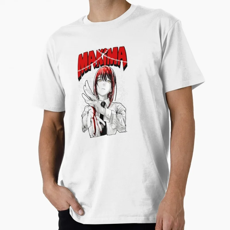 

Chainsaw Man Gift denji power Gift T shirt for Anime lover Large size Tops Manga Graphic Print Y2k Clothes Cartoon Tee