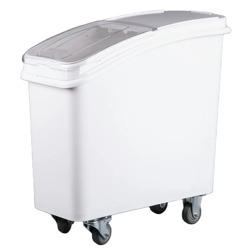 Kitchen Measurement White Flour Rice 21gl 27gl Ingredient Box Dispenser Plastic Food Storage Container Barrel