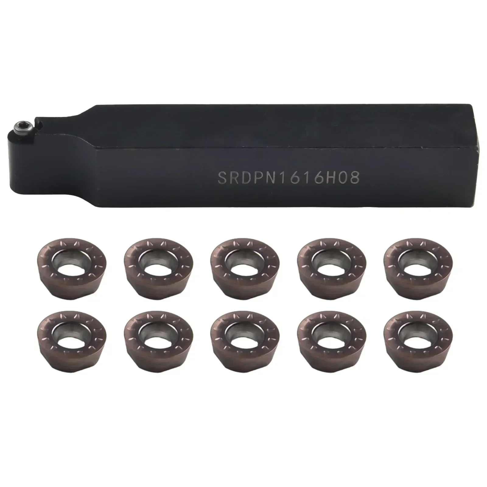 

SRDPN1616H08 16x100 мм внешний токарный держатель инструмента + 10 RPMT08T2M0E-JS инструмент для аксессуаров для электроинструментов в наличии