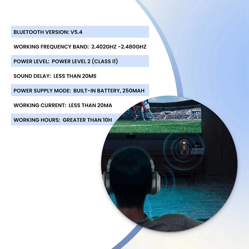 RISE-บลูทูธ 5.4 เครื่องส่งสัญญาณไร้สายอะแดปเตอร์LC3 เสียงAuracast Bluetooth 5.4 อะแดปเตอร์สําหรับหูฟังทีวีรถ