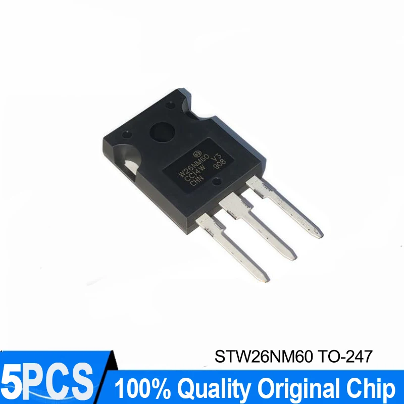 New (5 pieces) STW26NM60 W26NM60  TO-247 600V 26A TO247