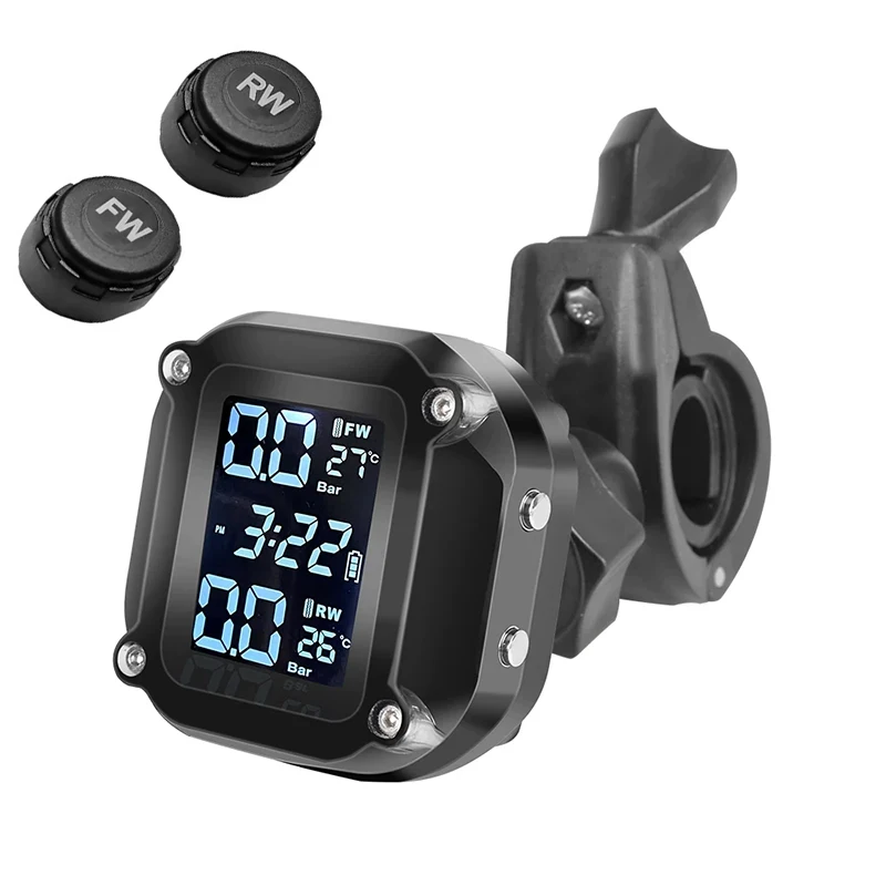 

Комбинированный монитор давления в шинах мотоцикла M5, цифровой дисплей, внешний беспроводной детектор давления в шинах мотоцикла