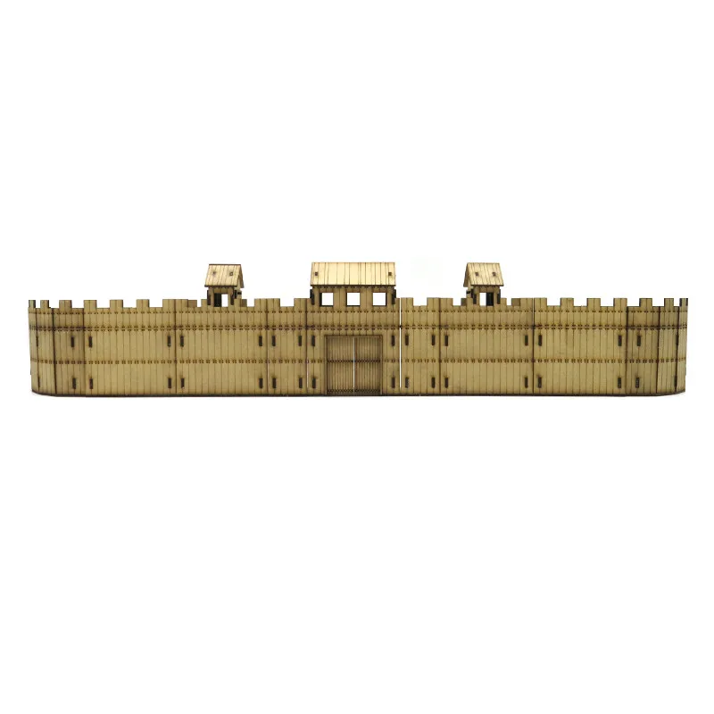 1/72 Fortress Building Assembled Model Legion Camp Wooden DIY Scene Decorations Handmade Gifts