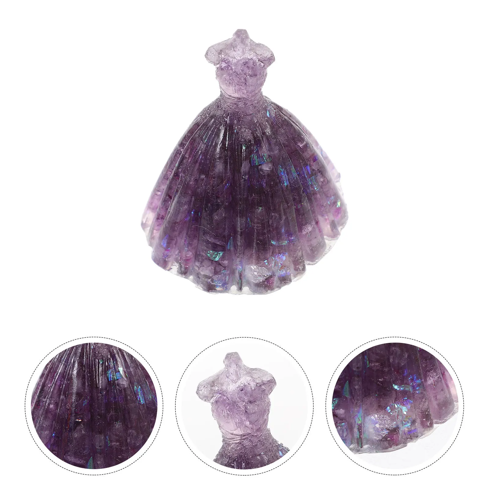 

Crystal Gravel Decorative Statue Chic Wedding Sculpture Elegant Home Office Adornment Valentine Decoration Wedding Statue