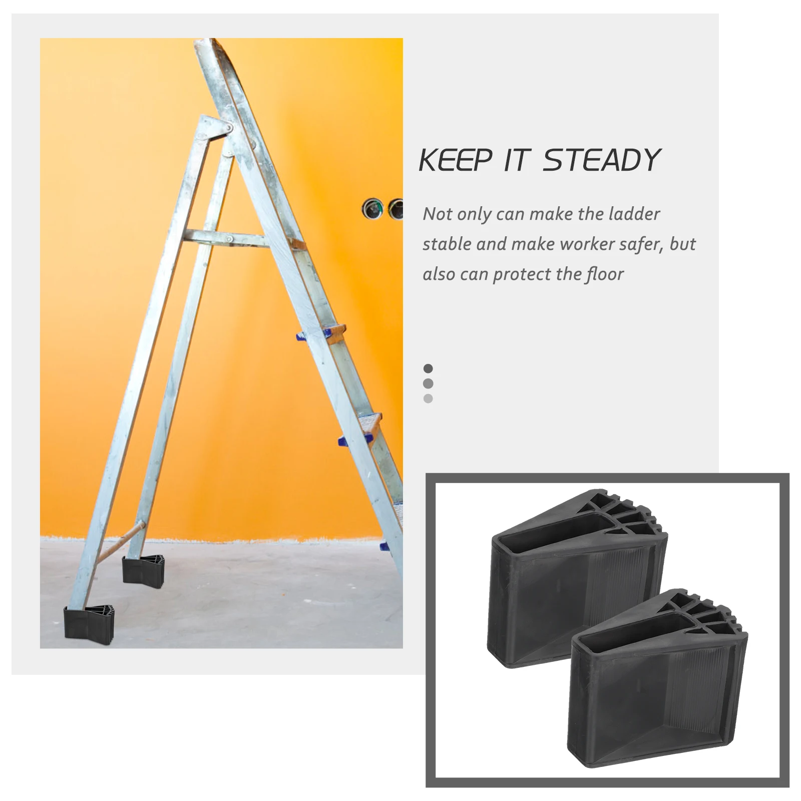 

2pcs Foot Cover Rubber Anti-Slip Mat Floor Protector Accessories Durable Feet Pad For Wood Tile Carpet Non-Slip Pads Ladder Leg