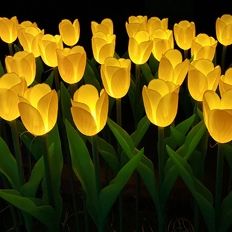 

5W Solar Emitting Diode Tulip Ball Rose Flower Light IP65 Waterproof