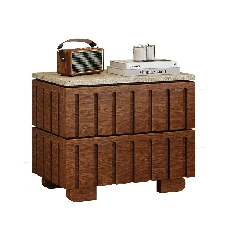 

Bedroom bedside table Living room Home sofa Side cabinet Wabi Sabi wind B & B storage cabinet