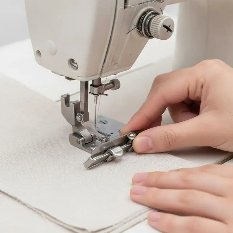 S10A Left Right Adjustment Lace Tape Presser Foot Guide for Sewing Lace Elastic for Professional Tailor Use