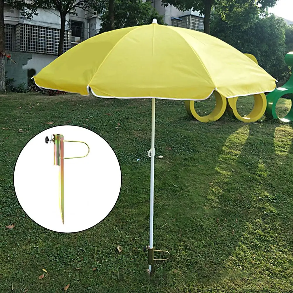 Umbrella Anchor Useful Replacement Umbrella Stand Heavy Duty Color-plated Zinc Iron Umbrella Holder