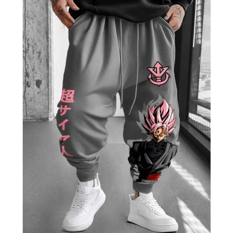 

Dragon Ball Fashion New Hot 2025 Men's Anime Loose Jogging Streetwear Summer Casual Pants Dark Printed Breathable Cotton