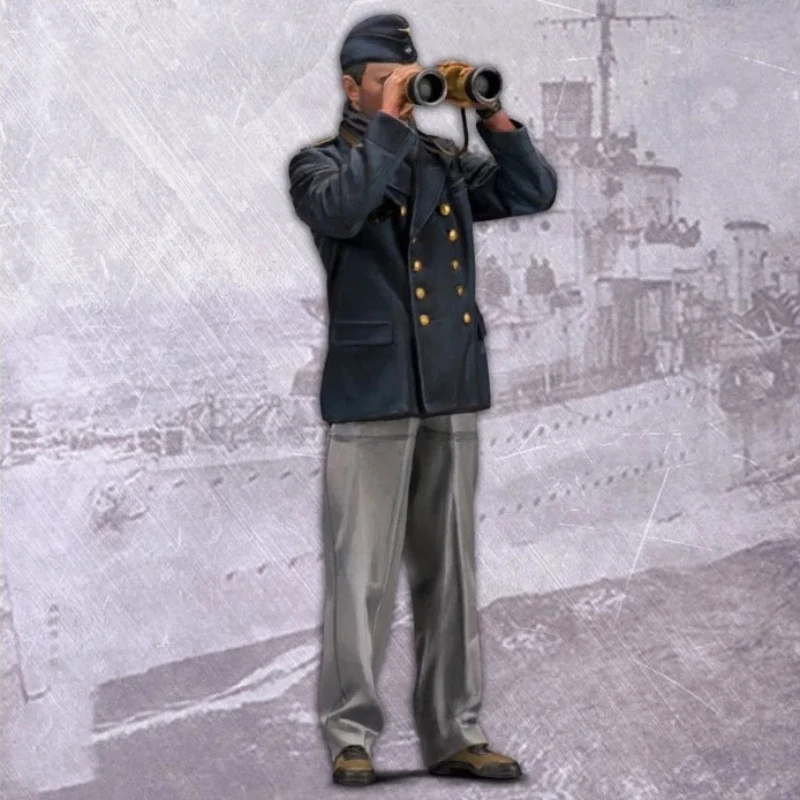 1/35 Scale Diecast Resin Figure Model Kit U-boat Commander and Crew 5 Figures Unassembled Unpainted No Boat