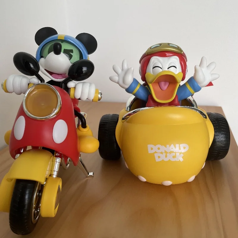 

Disney Mickey And Friends 52toys Speed Squad Motorcycle Motorcycle Anime Figures Collection Model Ornament Toys Gift