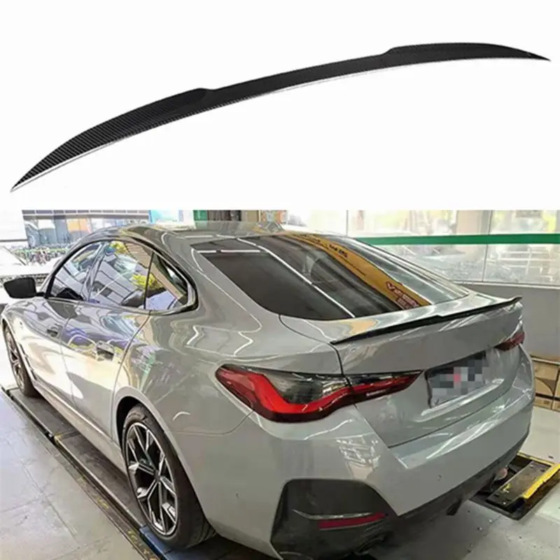 

FOR BMW 4 Series G26 4 doors 2020 2021 2022 Car Boot Lid Lip Rear Trunk Spoiler Wings Real Carbon Fiber Forged carbon