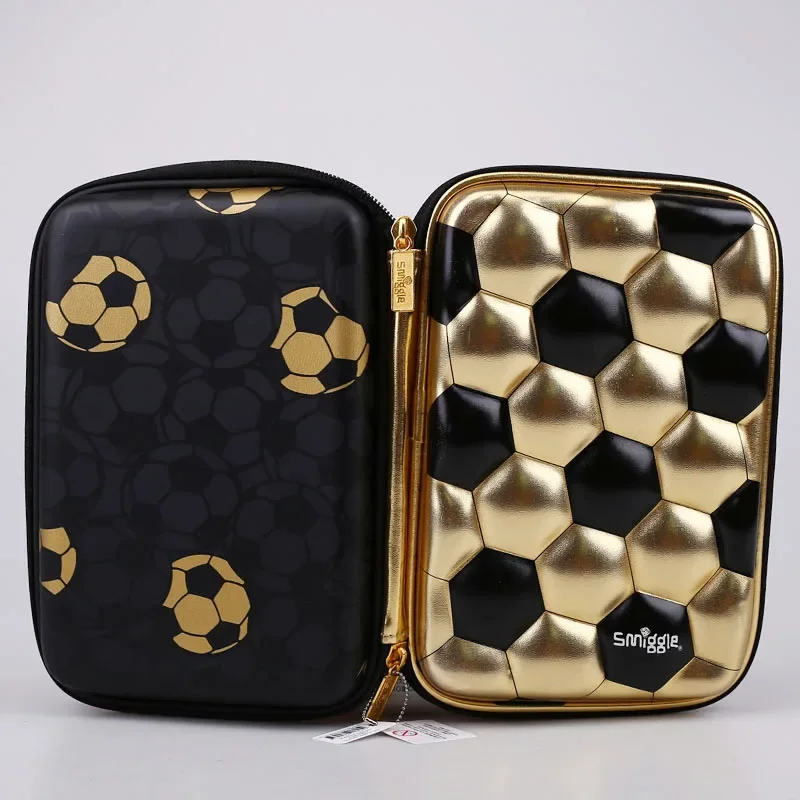 Smiggle Gold Football 18th Anniversary Children\'S Students School Bag Lunch Bag Pencil Box Water Cup Anime Backpack Gift