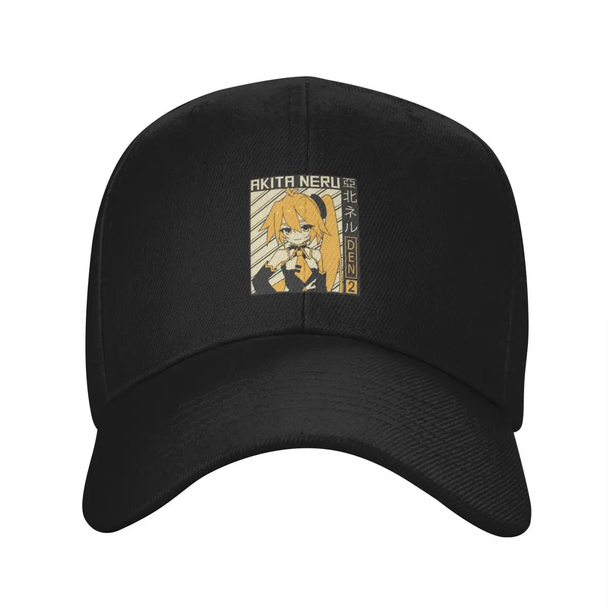 Fashion Golden Cyber Vocal Girl baseball cap Suitable For Square Faces Men Hat