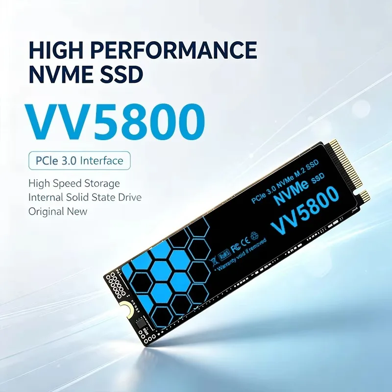 VV5800 NVMe M.2 2280 SSD High Speed 1TB 2TB 4TB PCIe 3.0 Gaming Internal Solid State Drive Works Fast for Laptop PCs Hard Disks.