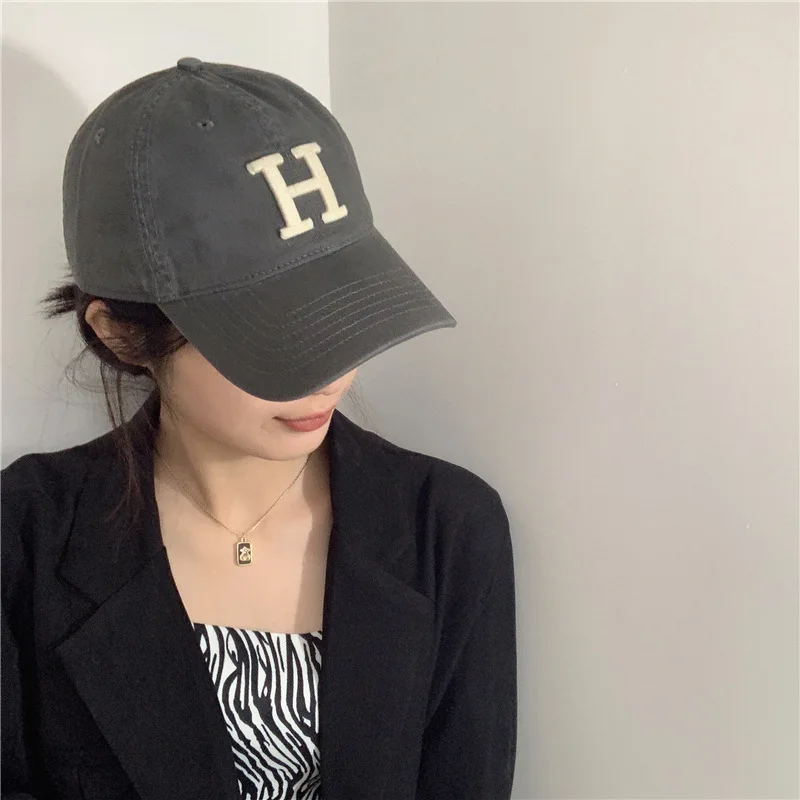 Letter H Baseball Cap Women Embroidery Tactical Snapback Hat Outdoor Hip Hop Hats for Men Women Adjustable Casual Caps