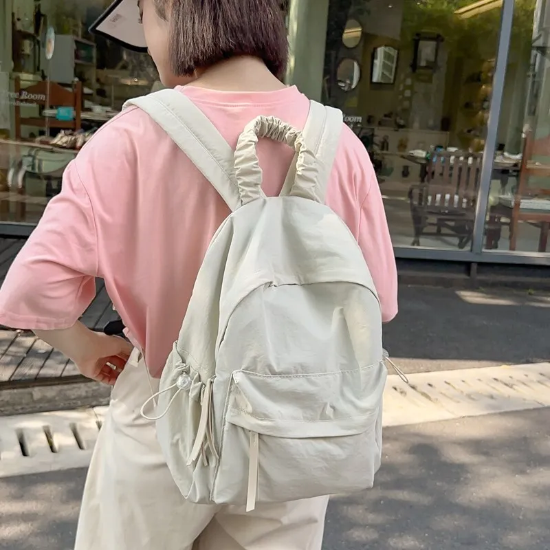 

Lightweight Women's Backpack Nylon Travel Backpacks College Student School Bag For Teenager Girls Female Shoulder Bags Book Bag