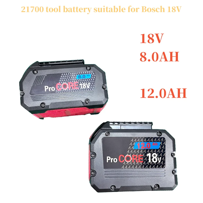 21700 18V Rechargeable Battery, 18V 8Ah/12Ah, Suitable for Tools BAT609 BAT618 GBA18V 21700 High-Power Power Battery