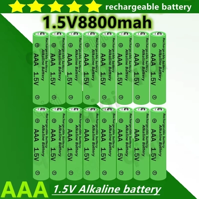 

New 1.5V AAA Battery 8800mAh Rechargeable Alkaline 1.5V AAA Battery Suitable for Watches, Mice, Computers, Toys, Etc