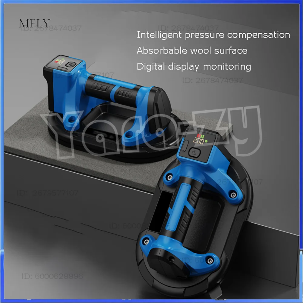 500KG Heavy Duty for Rough Surfaces, Tiles, Glass, Slabs (10 inch) Electric Vacuum Lifter Suction Cup