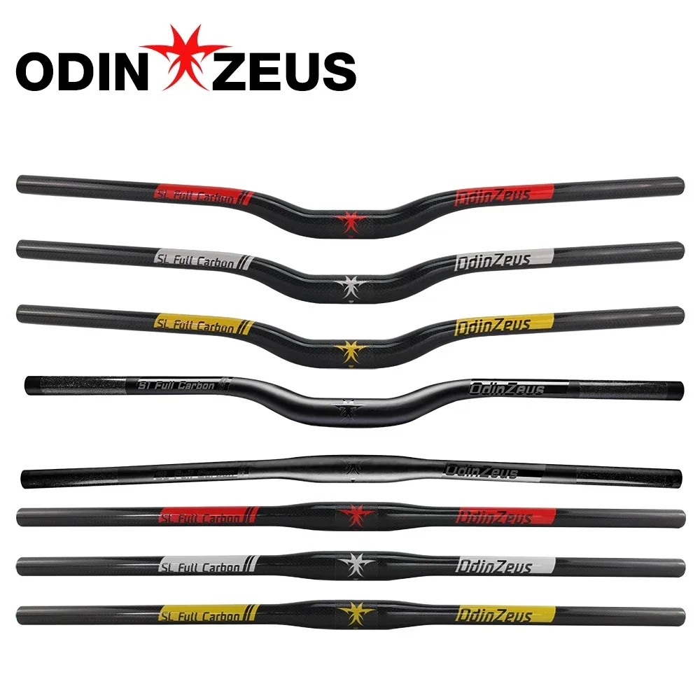 ODINZEUS Mountain Bike Parts MTB/BMX Bicycle  3K Super light Full Carbon Fiber Handlebar 25.4/31.8mm*680/700/720/740mm,handlebar