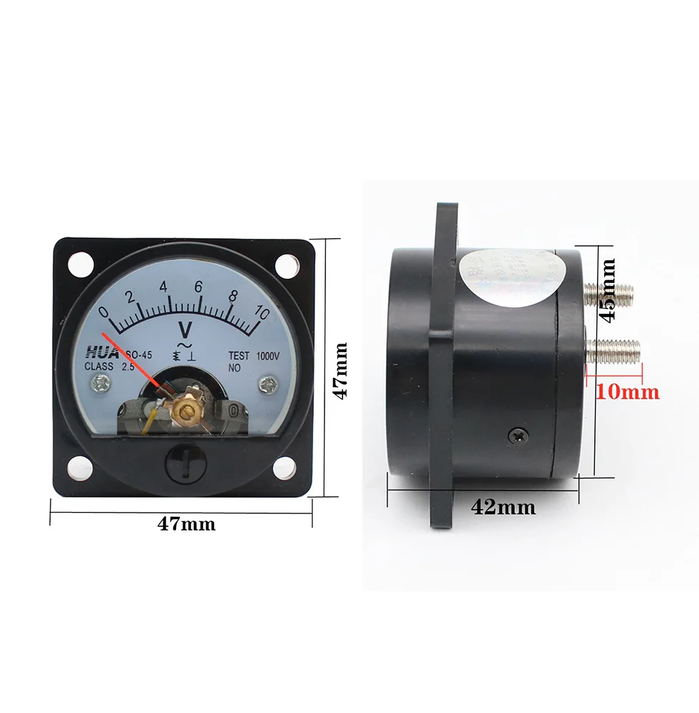 SO-45 / DH-45DC Amperometro Puntatore analogico DC1A2A3A5A10A15A20A30A Tester di corrente per test elettrico