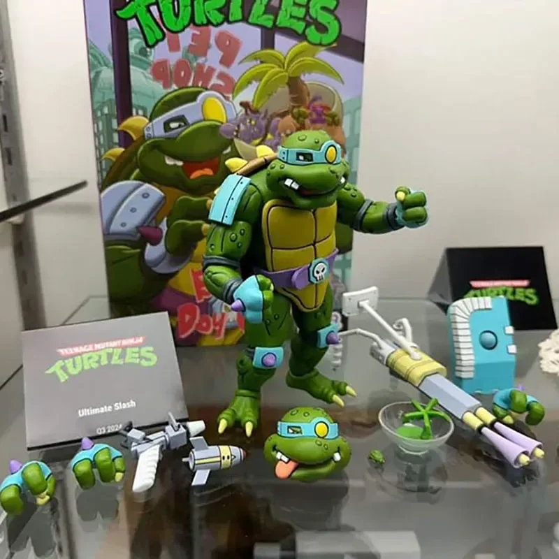 

NECA 54379 TMNT Figure Teenage Mutant Ninja Turtle Action Figuras 7-Inch Collection Model Ornament Peripheral Toys Gift Original