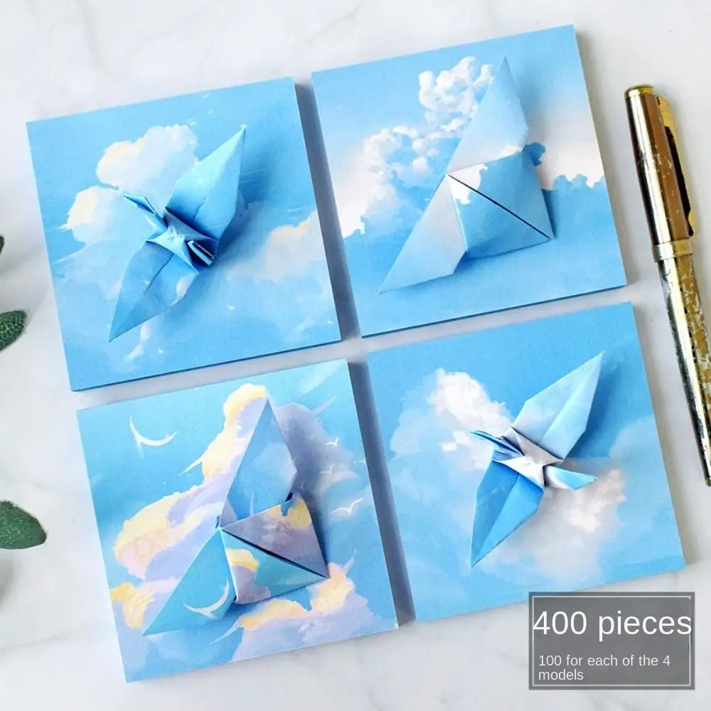 400pcs Art Material Starry Sky Origami Paper Scrapbooking Folding Colorful Folded Paper Square Origami