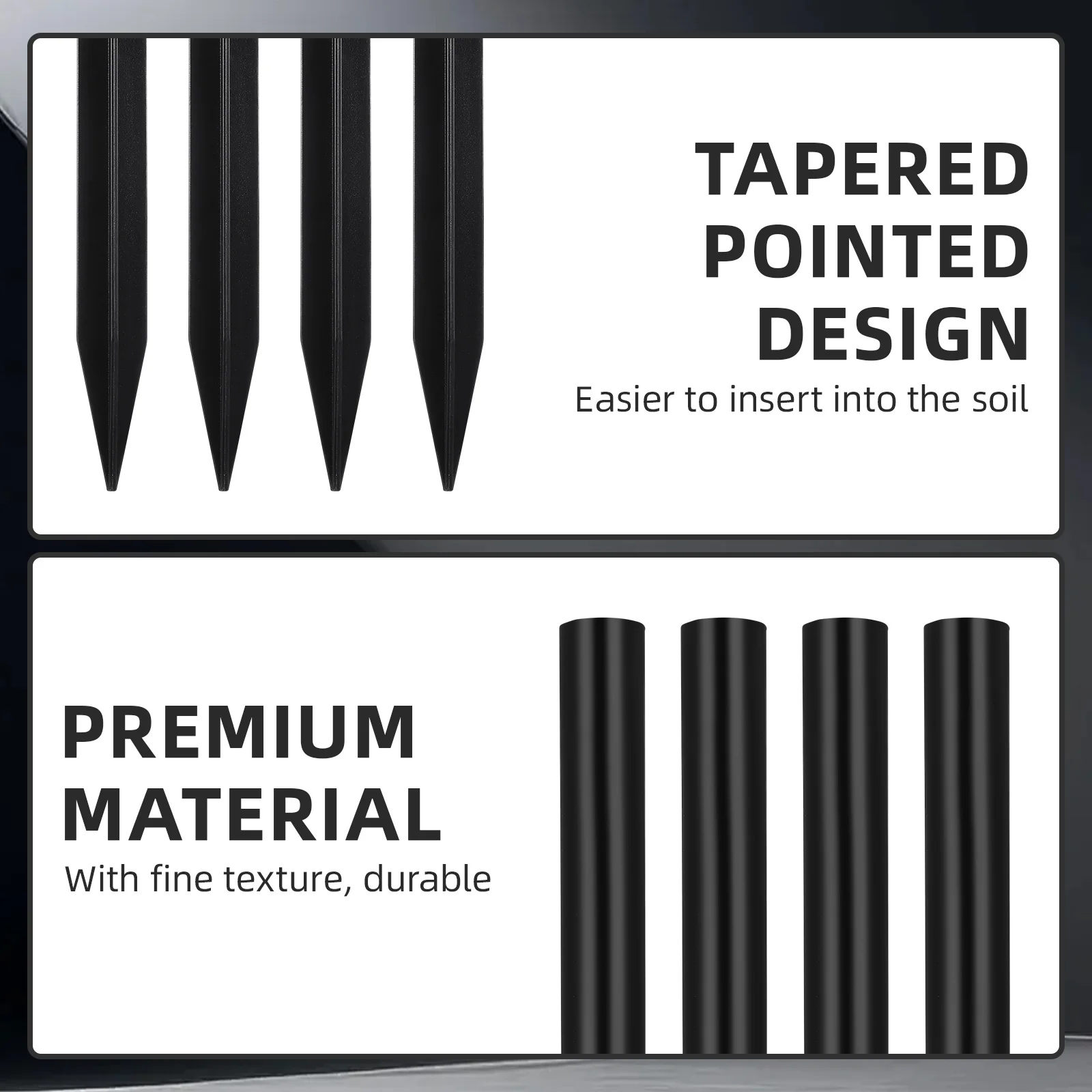 8 مجموعات من أوتاد استبدال الضوء الشمسي في الهواء الطلق مقاومة للماء من البلاستيك الأرضي لمصباح الحديقة وأضواء المسار التي تعمل بالطاقة الشمسية